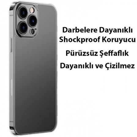 Baseus 0.4mm iPhone 13 Pro 6.1inch Darbe Koruyucu Telefon Kılıfı, Çizilmez, Kamera Koruyucu