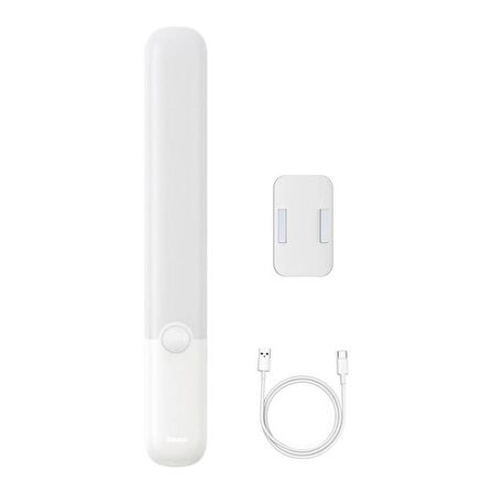 Baseus 3 Kademeli Hareket Sensörlü 1200Mah Bataryalı Gece Lambası, Dolap, Masa,Mutfak, Banyo Lambası