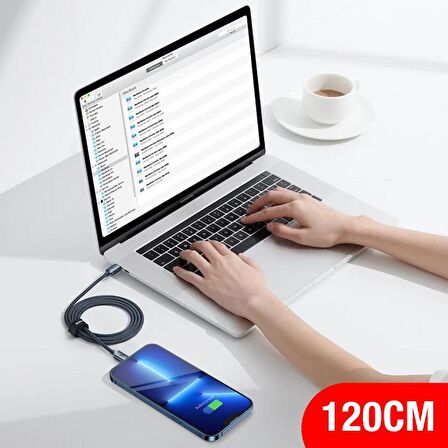 Baseus 20W 1.2metre Type C To Iphone Lightning Ultra Hızlı Şarj ve Data Kablosu,Akım Korumalı Kablo