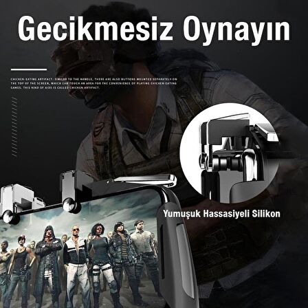 Polham L1-R1 Telefon Oyun Kolu, 4-6.5inch Telefon Uym Pubg, Call Of Duty Oyun kolu, Gamer Tetik