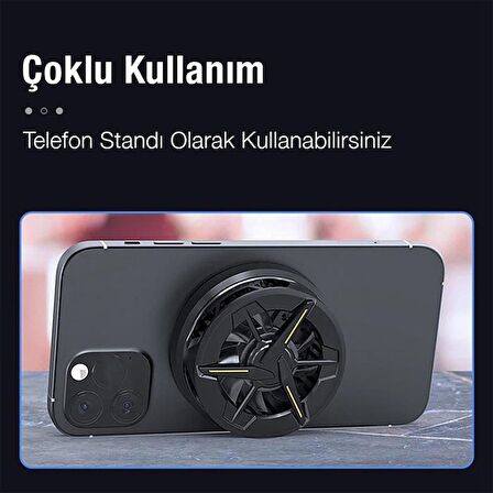 Coofbe Telefon, Tablet İçin Radyatörlü Telefon Soğutucu Fanı, Manyetik Magsafe Uym Kasırga Soğutucu