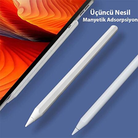 Polham Apple Pencil Active Touch Kapasitif Dokunmatik Kalem, Tablet ve Telefon İçin Eğimli Kalem