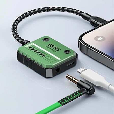 Polham 2in1 30W Mıknatıslı İpad, İphone Lightning Şarj ve 3.5MM Kulaklık Çevirici Çoğaltıcı Adaptör