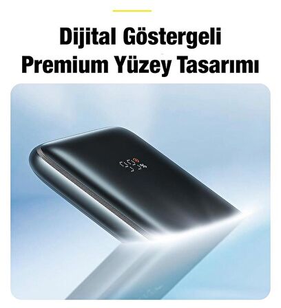 Baseus Super 20 W 10000 mAh Hızlı Şarj Powerbank Siyah 