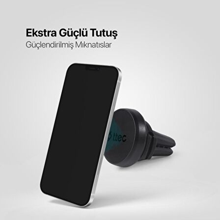 Ttec Havalandırma Girişli Mıknatıslı Telefon Tutucu, Titremez Sarsılmaz Universal Telefon Tutucu