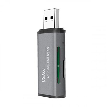 Polham USB To SD-Micro SD Hafıza Kart Okuyucu Adaptör, USB 3.0 Card reader 