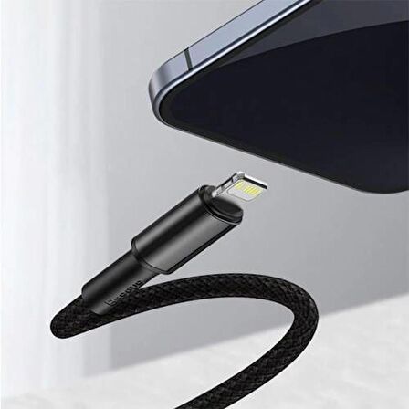 Baseus 20w 2MT Type C To İphone Lightning Şarj Kablosu, İphone 12,12 Pro,12 Pro Max Halat Kopmaz Kablo