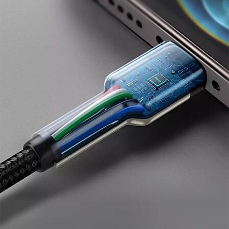 Baseus 20W 25Cm Ultra Hızlı Type-C to Lightning Şarj ve Data Kablosu, Kopmaz, Kırılmaz Halat Kablo