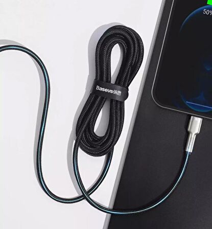 Baseus 20W 25Cm Ultra Hızlı Type-C to Lightning Şarj ve Data Kablosu, Kopmaz, Kırılmaz Halat Kablo