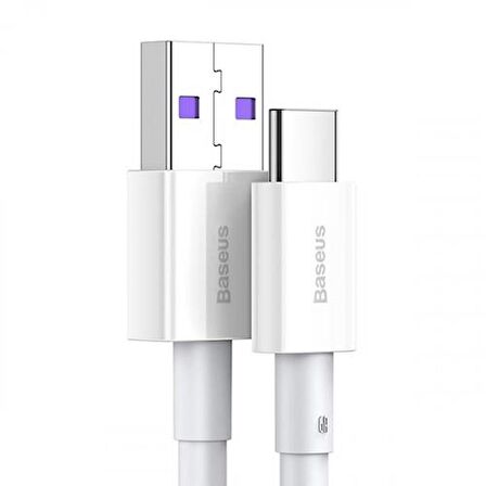 Baseus USB to TYPE-C PD 66W 1M Ultra Hızlı TYPE-C Şarj Kablosu Huawei Samsung Xiaomi Şarj Kablosu
