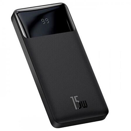 Baseus 15 W 10000 mAh Hızlı Şarj Powerbank Siyah 