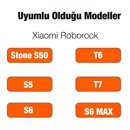 Polham Roborock Stone S50, T6, T7, S5, S6,  S5 Max Robot Süpürge Ana Fırçası, Yıkanabilir Fırça