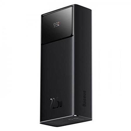 Baseus Super Hızlı 22.5 W 20000 mAh Hızlı Şarj Powerbank Siyah 