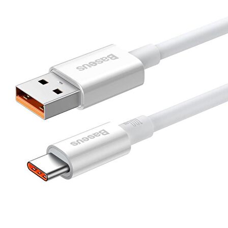 Baseus 1 Metre 5A 100W Turbo Hızlı USB to PD Type-C Şarj ve Data Kablosu, PD Hızlı Şarj Destekli 