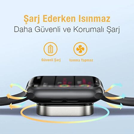 Polham Apple Watch Uyumlu 1,2,3,4,5,6,7,8 ve Ultra İçin Manyetik Kablosuz Şarj Standı,Isınmaz Akım Korumalı 