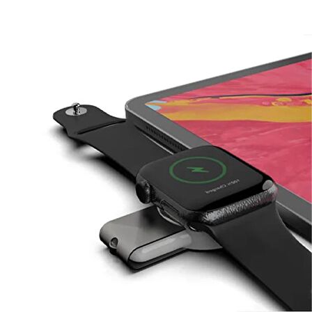 Polham Usb Ve Type C Girişli Apple Watch Uyumlu 1,2,3,4,5,6,7,8 ve SE Akıllı Saat Şarj Aleti, Akım Korumalı 