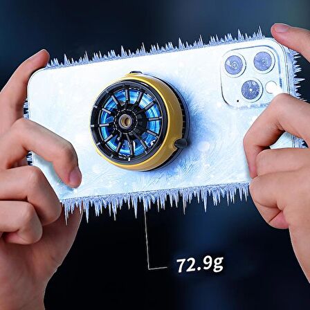 Polham Magsafe İphone 12,13,14 İçin Cold Clam Soğutma Teknolojili Oyuncular için Telefon Soğutma Fanı
