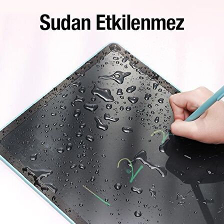 Polham 8.5 İnch Su Geçirmez Çocuklar İçin Kalemli Çizim Ve Yazı Tableti, LCD Ekranlı, Ultra İnce Tablet