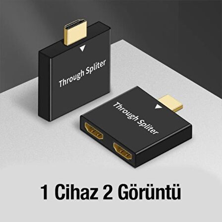 Polham 2in1 1080P HDMİ Çoğaltıcı Çevirici Splitter, Tak Çalıştır, TV, PC, Playstation HDMİ Çoğaltıcı