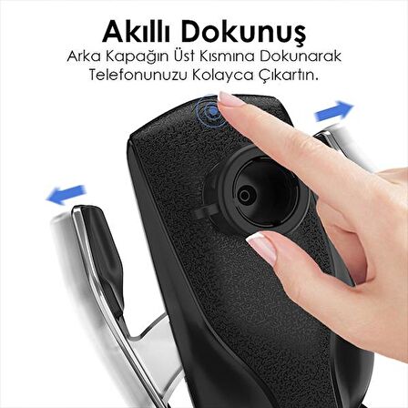 Polham 10w Ultra Hızlı Akıllı Çipli Araç Içi Havalandırma Girişli Kablosuz Şarjlı Telefon Tutucu