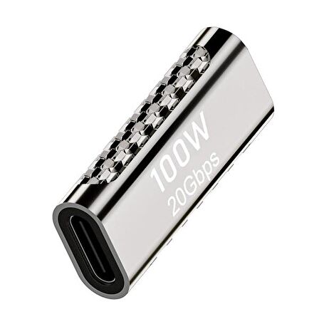 Polham 100W PD Type C to Type C Şarj Çevirici ve 20 Gbps Type C to Type C Veri Aktarım Adaptörü