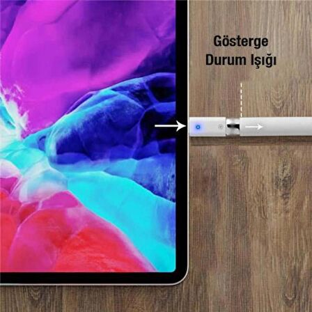 Polham Apple Pencil Kalem Şarj Adaptörü, Type C To Lightning Çevirici Dönüştürücü, Gösterge Işıklı