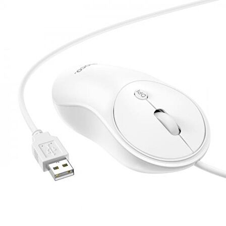 Polham HC Series 1600DPI 4D Yüksek Hassasiyet Kablolu Optik Mouse, Ergonomik Ultra Sessiz Mouse