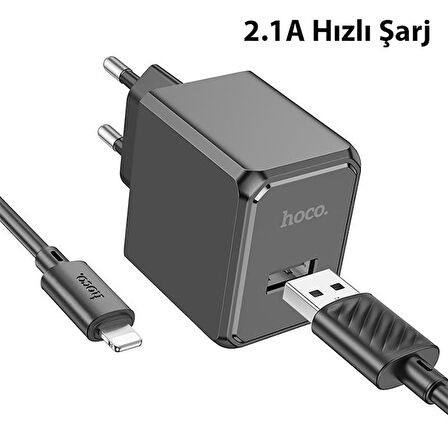 Polhammobile Lightning Hızlı Şarj Aleti Siyah