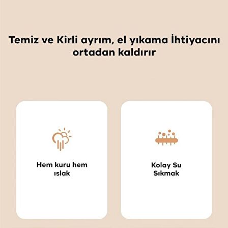 Polham Temiz ve Kirli Su Ayıran Nano Mikrofiber Mop Paspas Seti, Kolay Temizlenen Ev, Ofis Temizlik Seti