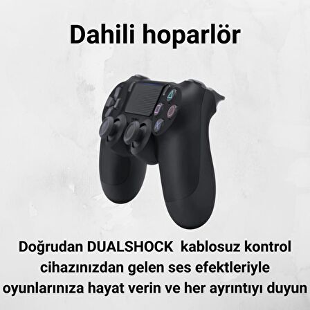 Polham Kablosuz Playstation 4, 4 Pro İle Uyumlu Titreşimli Oyun Kolu,Bilgisayar/Tablet/Telefon Uyumlu