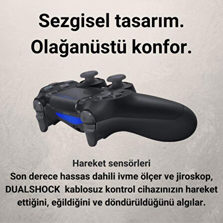 Polham Kablosuz Playstation 4, 4 Pro İle Uyumlu Titreşimli Oyun Kolu,Bilgisayar/Tablet/Telefon Uyumlu