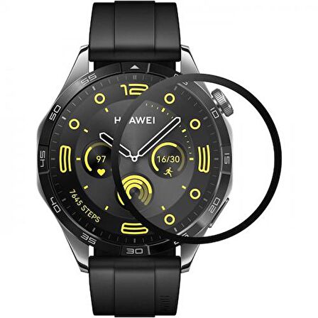 Polham Huawei Watch GT 4 41mm Ful Kaplama Ultra Dayanıklı Akıllı Saat Koruyucu, Parmak İzi Bırakmaz