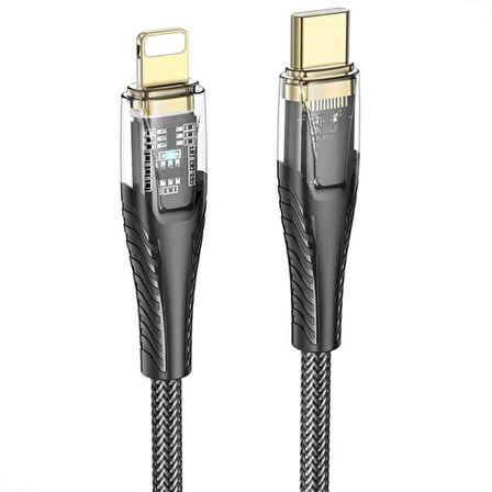 Baseus 1.2 MT 27W PD Type C to iPhone Lightning Şarj Data Kablosu,Ultra Hızlı Dayanıklı Örgü Kablo