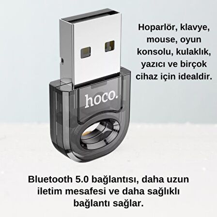 Polham BT5.1V USB Bluetooth Adaptör, Televizyon, Bilgisayar Bluetooth Özellik Adaptörü,20mt Mesafeli