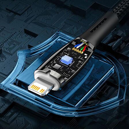 Baseus Süper Hızlı 100W 2 Metre Type C To Type Şarj ve Data Kablosu, Kopmaz Halat Kablo 480 Mb Hızlı