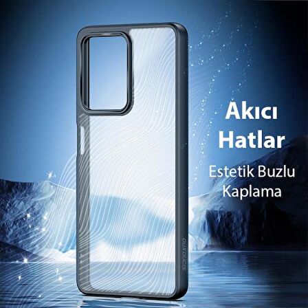 Polham Poco X5 Pro 5G İle Uyumlu Mat Silikon Kılıf, Buzlu Sert Solmaz Parmaz İzi Önleyici Kılıf