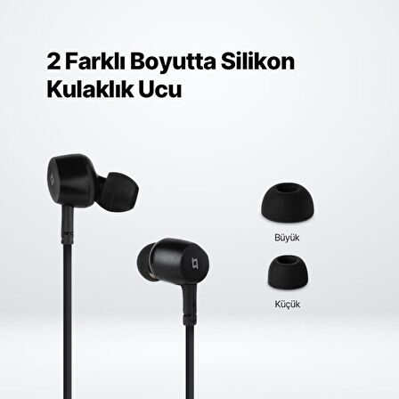 Ttec Hd Mikrofonlu Ergonomik Kulakiçi Kablolu Type-c Kulaklık, Kumanda Kontrollü Stereo Sesli Kulaklık