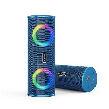 Azeada Morein Dual RGB Bluetooth Hoparlör Mavi
