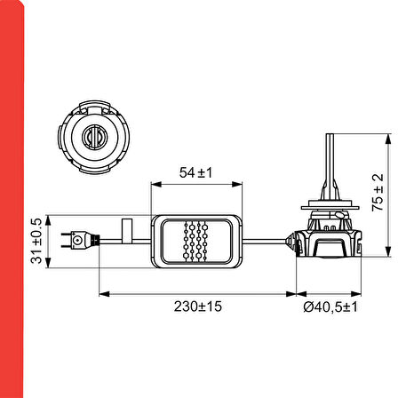 Bosch H7 Gigalight Led Ampul 12V 30W 6000K 1987301557