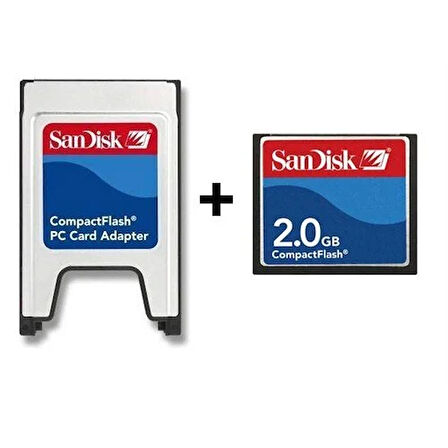 2 Gb Compact Flash Kart- Compact Flash Adaptör