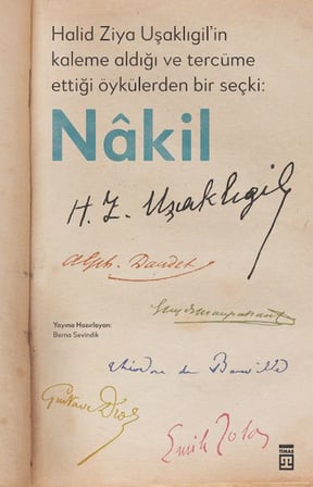 Halid Ziya Uşaklıgil’in Kaleme Aldığı ve Tercüme Ettiği Öykülerden Bir Seçki: Nâkil