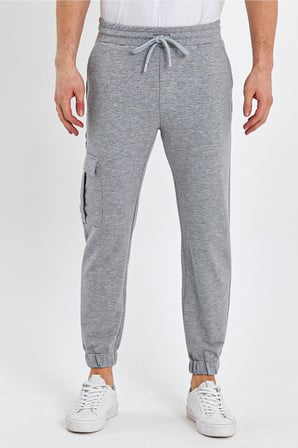 Erkek Lastikli Kargo Cepli Jogger Lacivert Pantolon