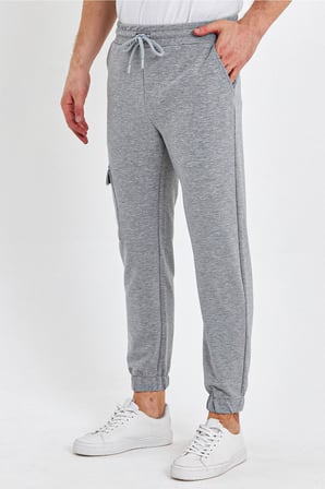 Erkek Lastikli Kargo Cepli Jogger Lacivert Pantolon