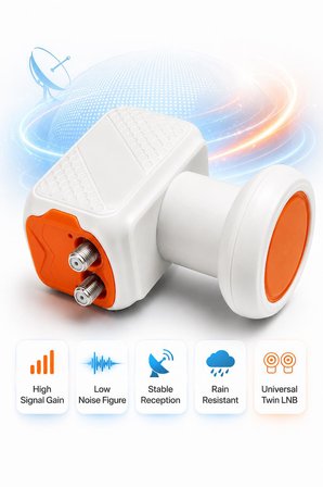 FURY SP-201 İkili Universal LNB Full HD 4K UHD Çanak Anten Uydu Alıcı Başlığı