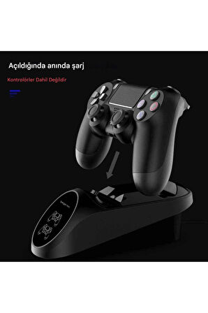 Playstation 4 İpega Oyun Kolu İkili Ledli Hızlı Şarj İstasyonu PG-9180