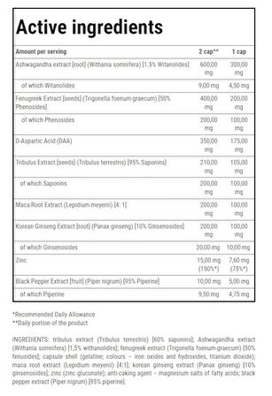 TREC TESTOXX TESTO BOOSTER + ASHWAGANDHA 60 KAPSÜL