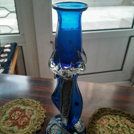 Antika Kobalt Cam Mumluk