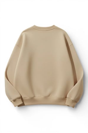 Unisex Yumuşak Dokulu Tribal Baskılı Tasarım Oversize 3 İplik Bisiklet Yaka Sweatshirt