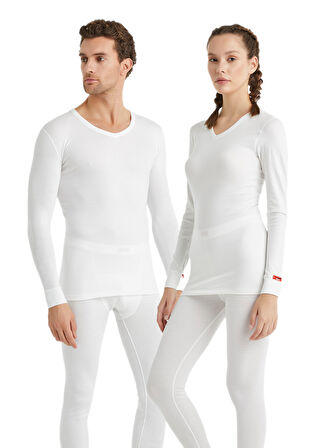 Unisex Termal Tişört 2. Seviye 1257 - Beyaz