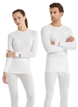 Unisex Termal Tişört 2. Seviye 9259 - Beyaz